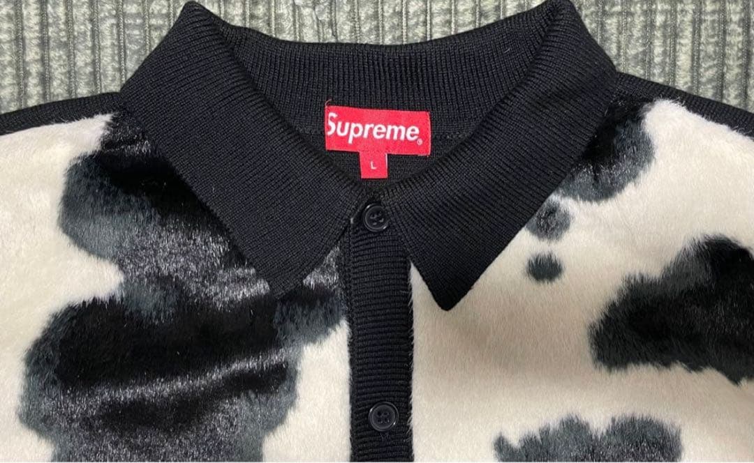 ツ*ン様 Supreme Cow Print Cardigan Black