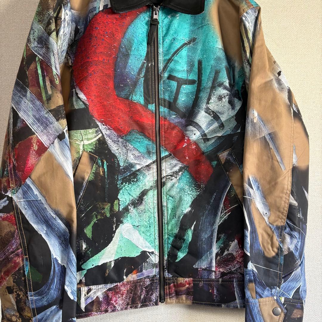 COACH MINT + SERF コラボ 羊革切替 ジャケット 総柄 美品