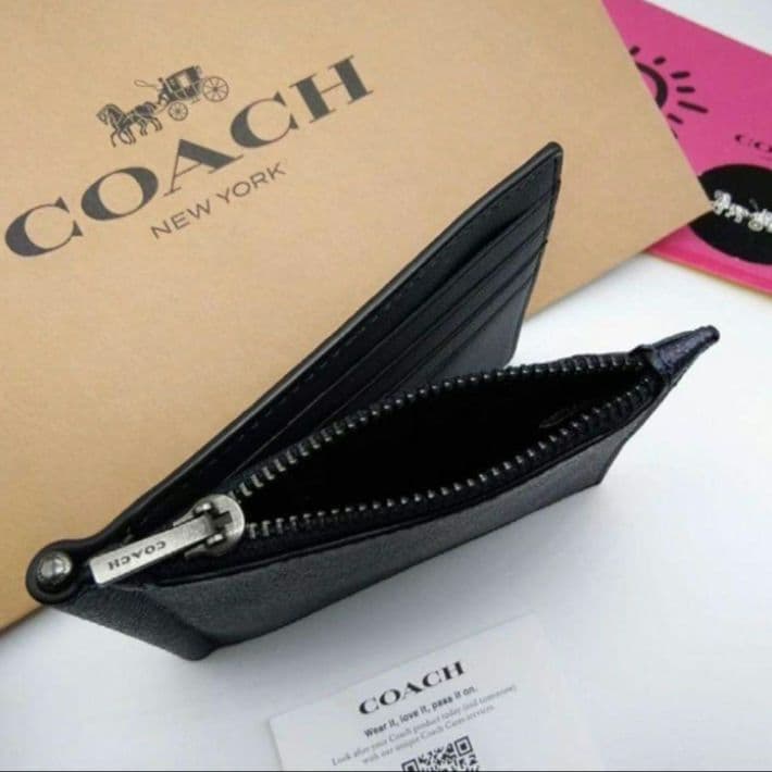 新作　新品　COACH　マネークリップ　折り財布　メンズ　人気の小銭入れ付き