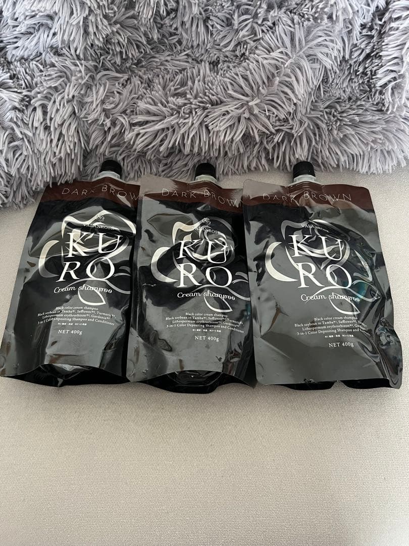 バランローズ　KURO ダークブラウン クリームシャンプー　3個セット