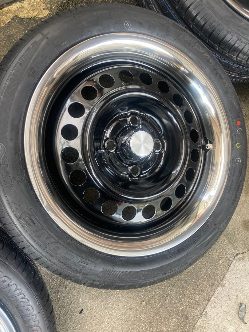 ホンダ純正 スチールホイール 15インチ サマータイヤ 4本セット