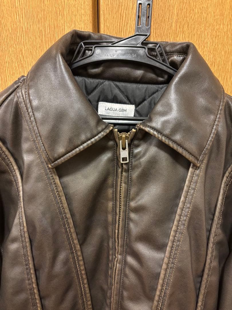 Laguagem フェイクレザージャケット