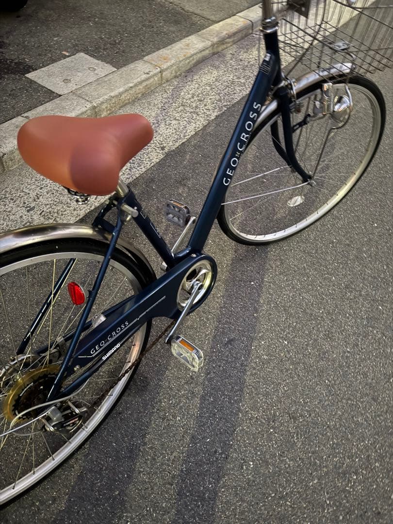 154 自転車 大阪市 【引取り限定】 27インチ 美品 変速付き