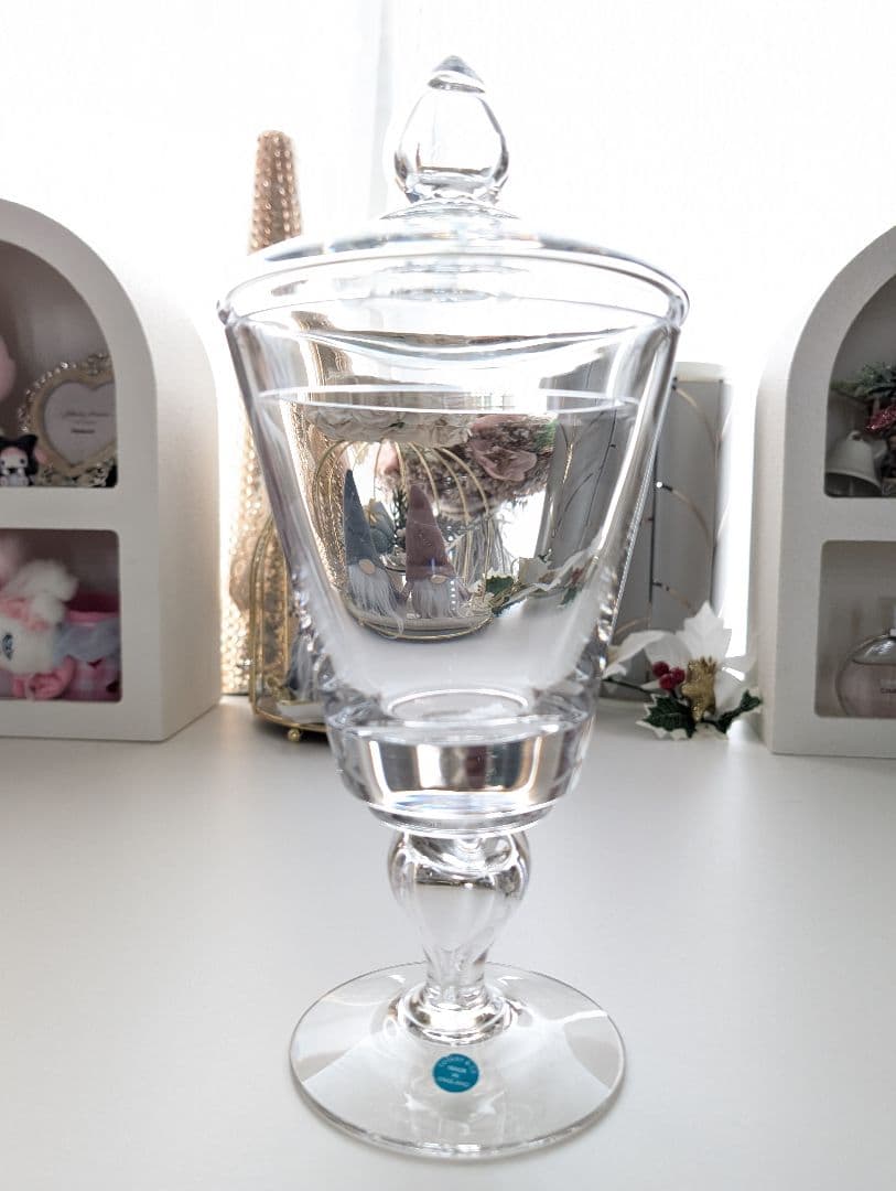 ティファニー ガラスポット ガラスジャー ポット 小物入れ