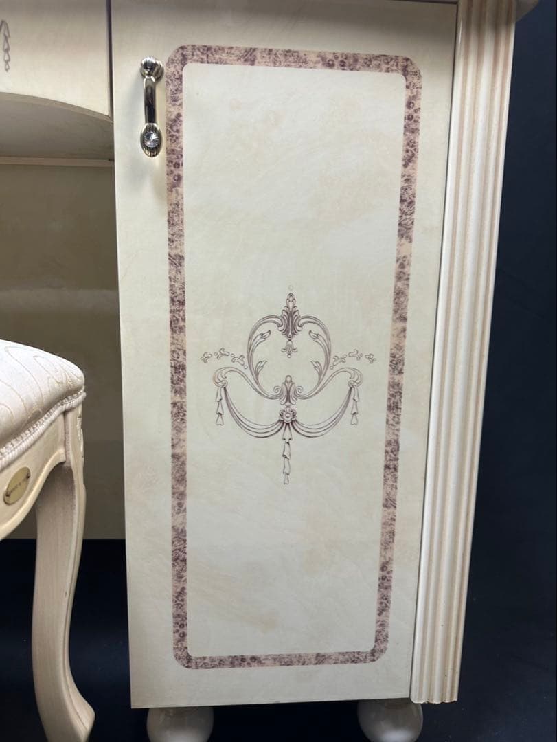 最高級イタリア家具レオナルド ドレッサー ロココ調 鏡台 化粧台Quincy’s