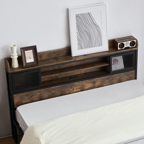 ベッドフレーム ダブル ダブルベッド パイプベッド コンセント付き 宮付き 木