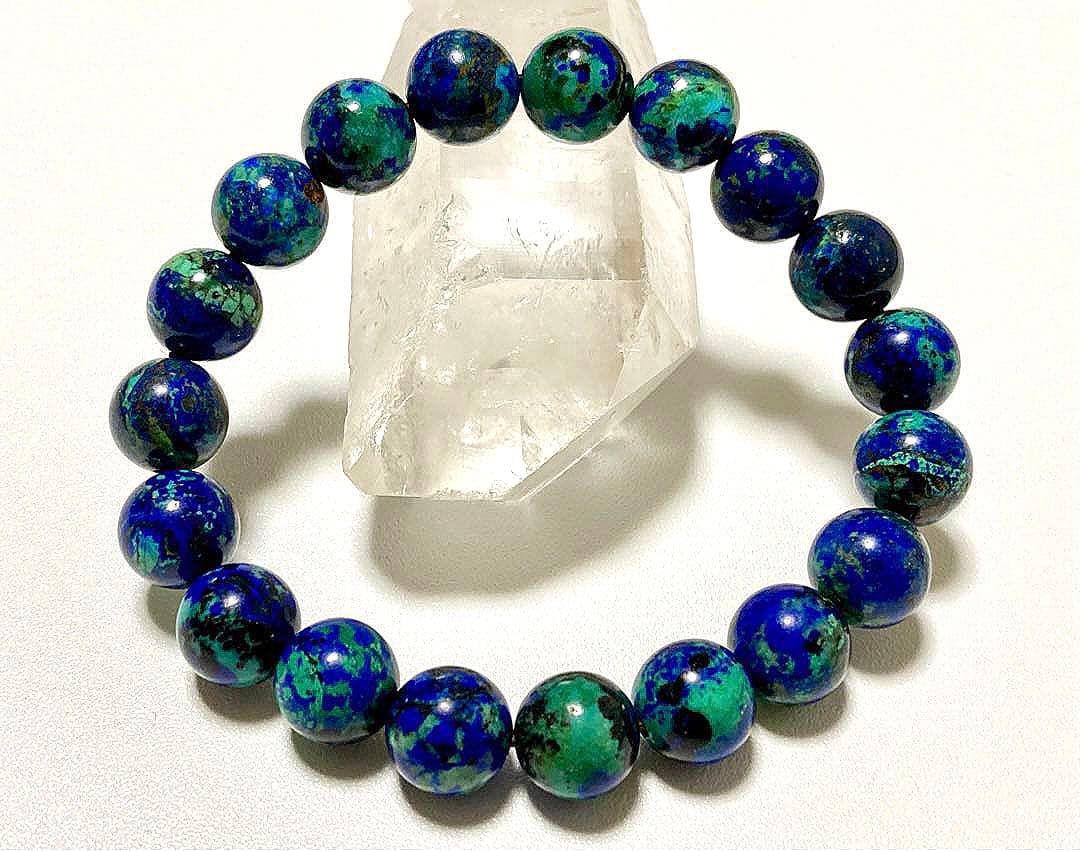 オールドボーイズ様　究極品質　未来を切り拓く聖なる石　アズロマラカイトのブレス