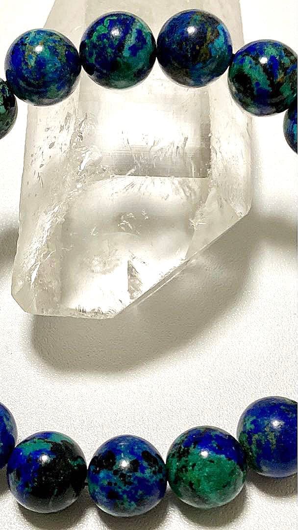 オールドボーイズ様　究極品質　未来を切り拓く聖なる石　アズロマラカイトのブレス