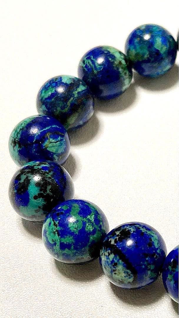 オールドボーイズ様　究極品質　未来を切り拓く聖なる石　アズロマラカイトのブレス