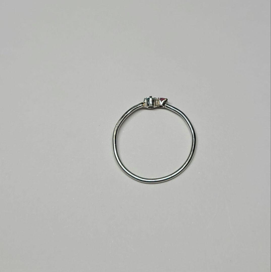 ★バターリャパライバトルマリン&パパラチアサファイアリングPt900★