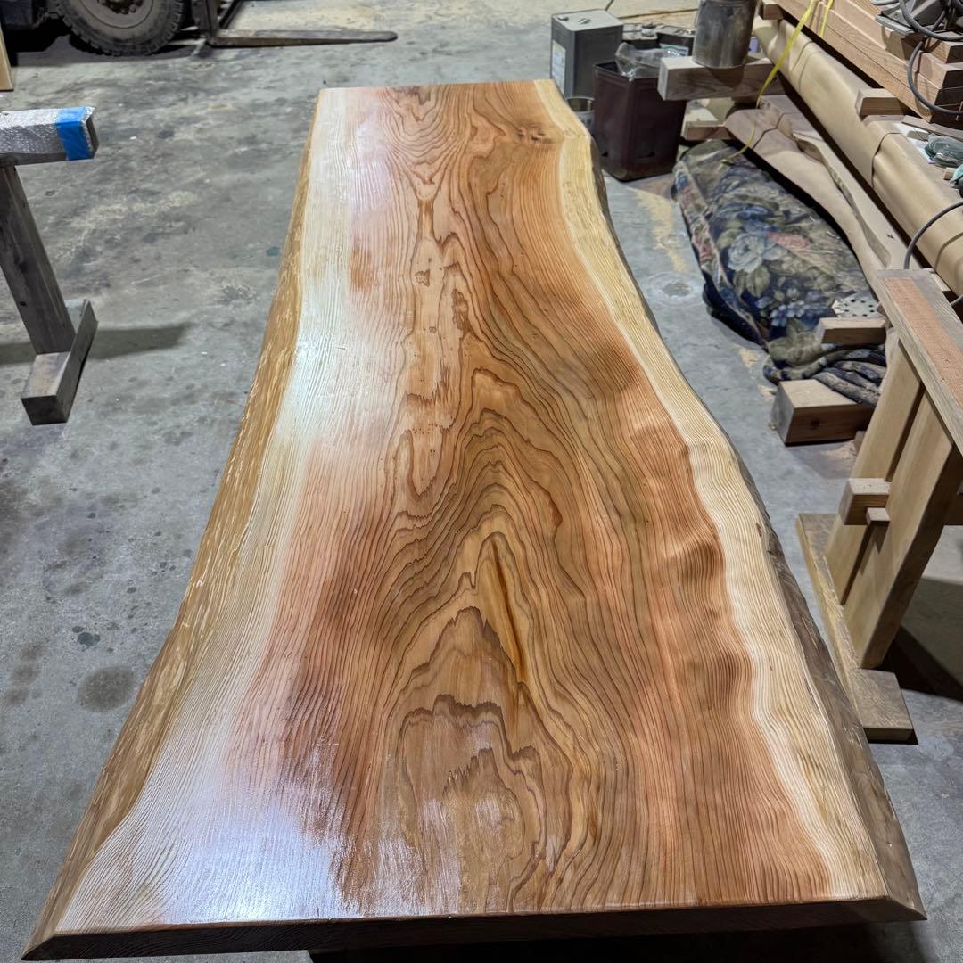 【特価品】杉　一枚板　ダイニング　カウンター　センターテーブル　天板のみ