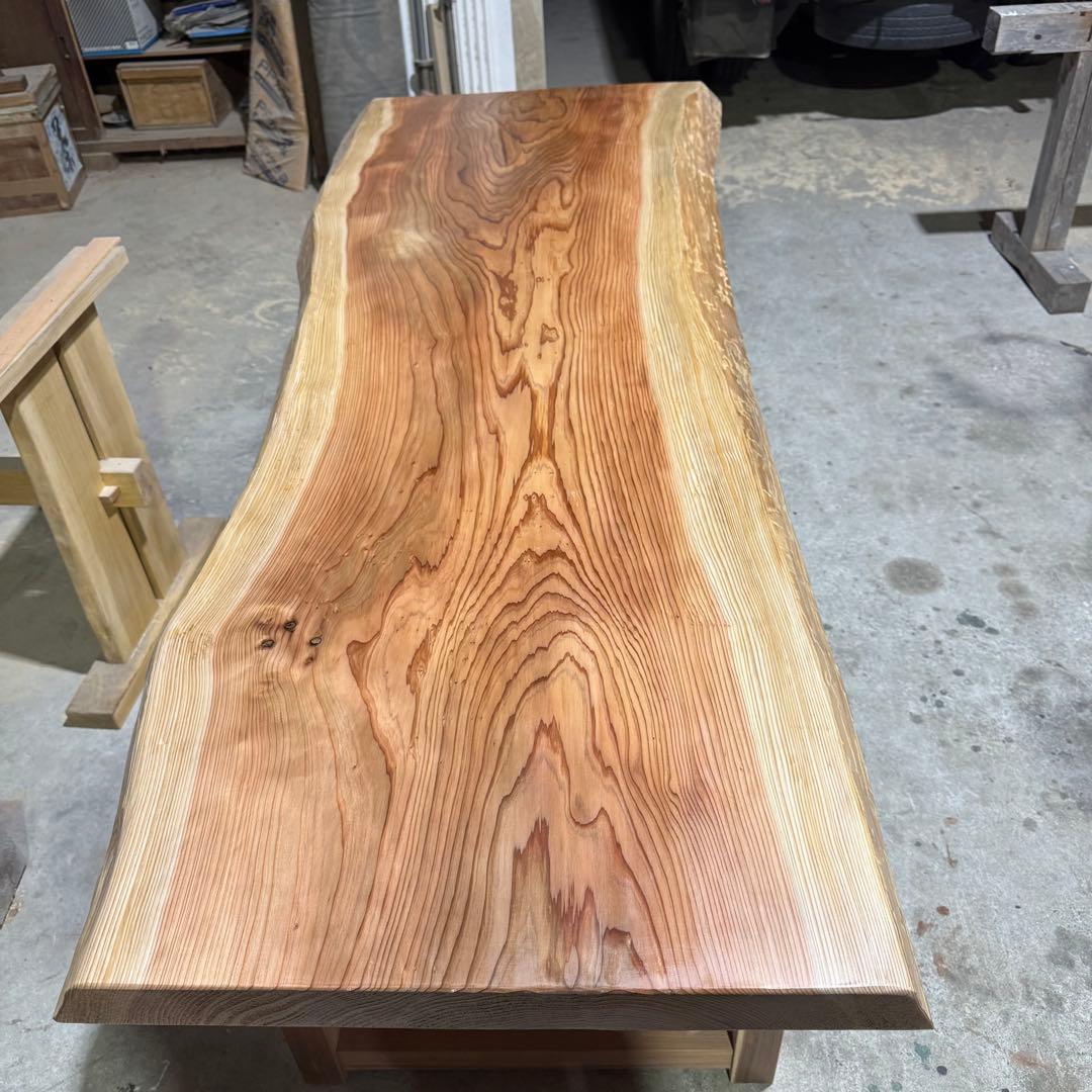 【特価品】杉　一枚板　ダイニング　カウンター　センターテーブル　天板のみ