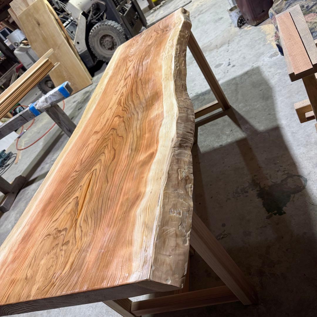 【特価品】杉　一枚板　ダイニング　カウンター　センターテーブル　天板のみ