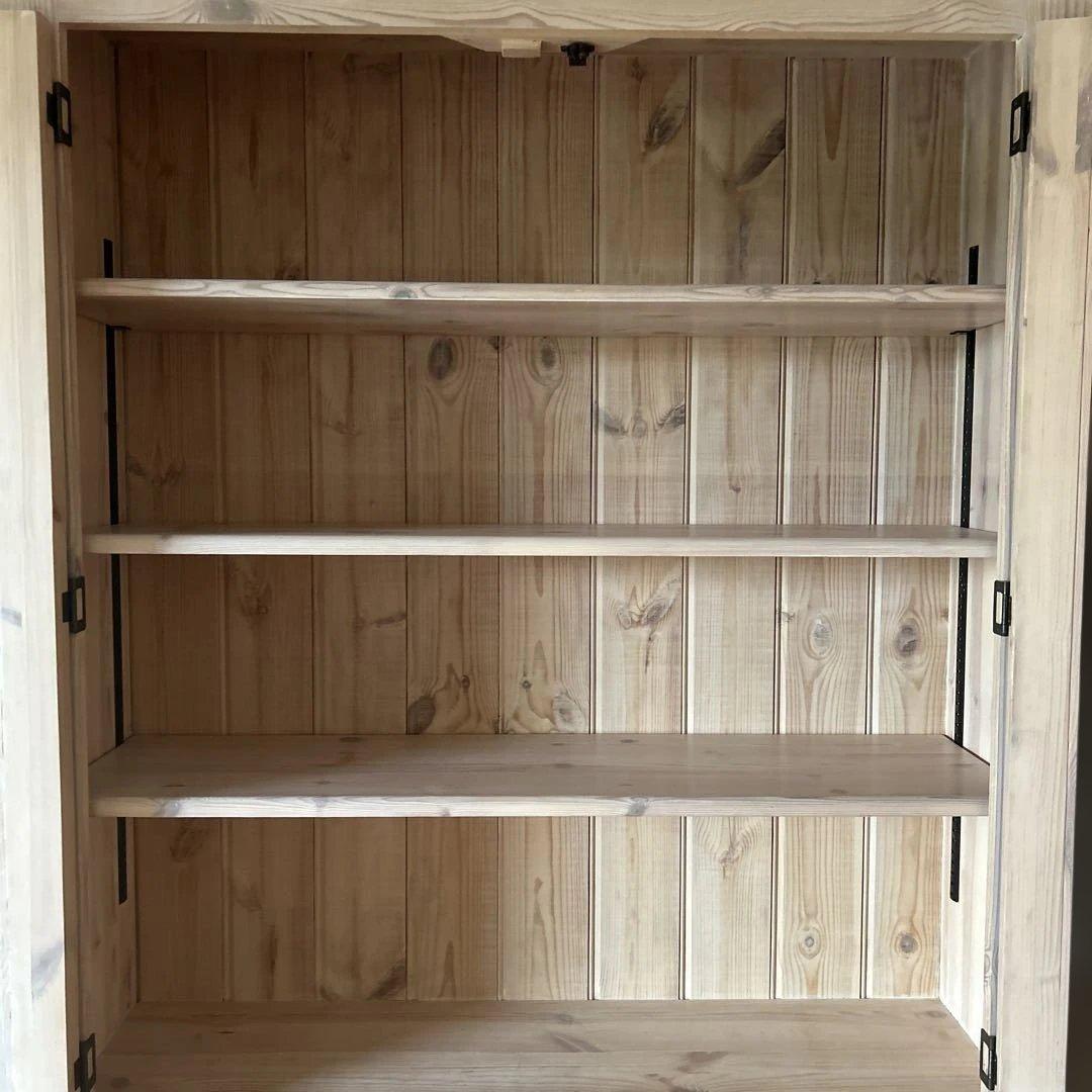 ガラスキャビネット　パイン　ハーベスト