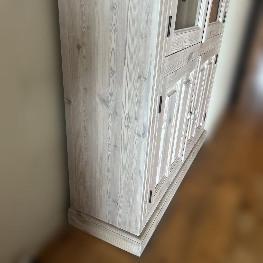 ガラスキャビネット　パイン　ハーベスト