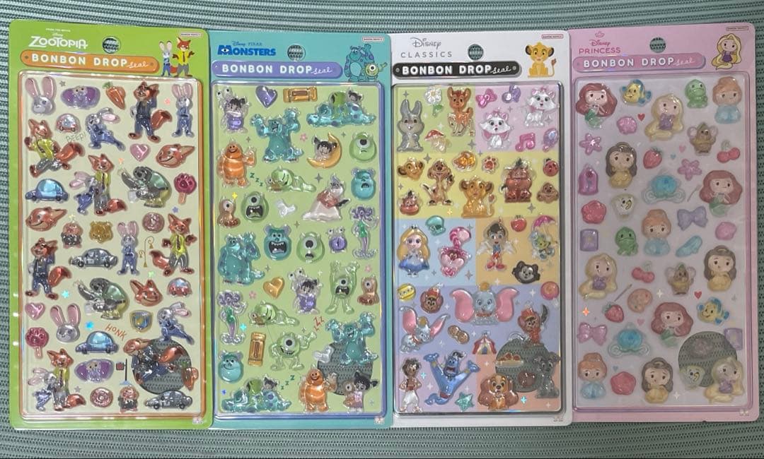 正規品 ボンボンドロップシール ディズニー ピクサー まとめ売り