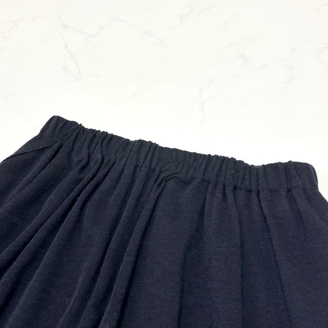 ヨーガンレール ウールジャージー バルーンスカート ストレッチ 定番人気 M 黒