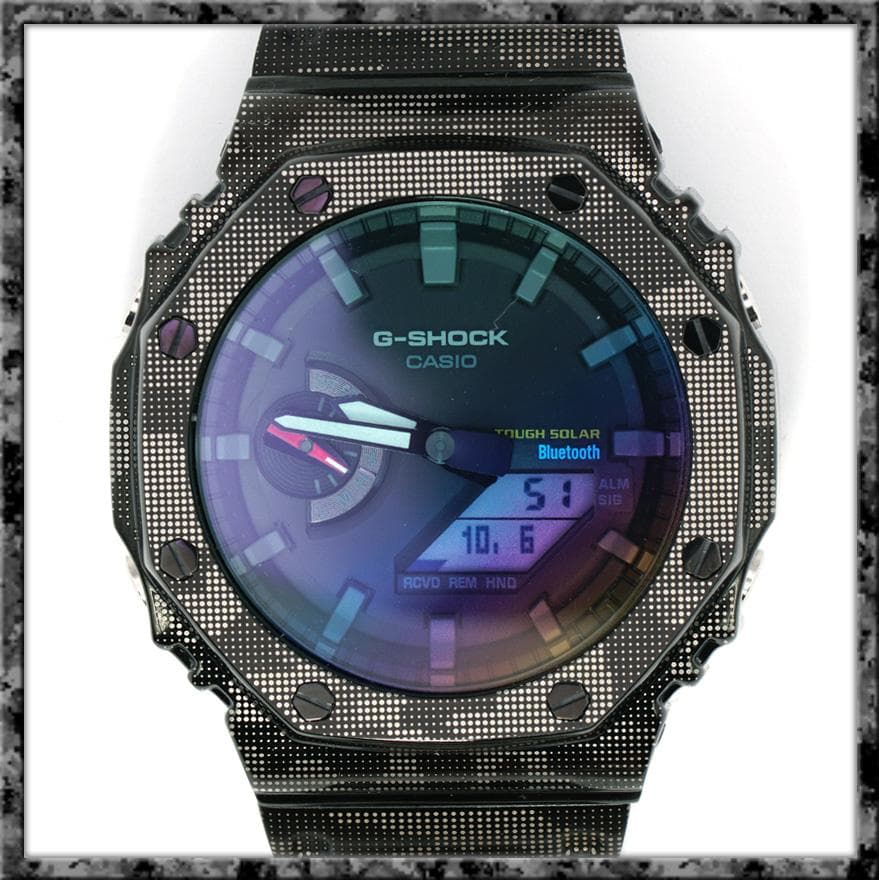 G-SHOCK GA-2100系 フルメタルMOD グレー迷彩