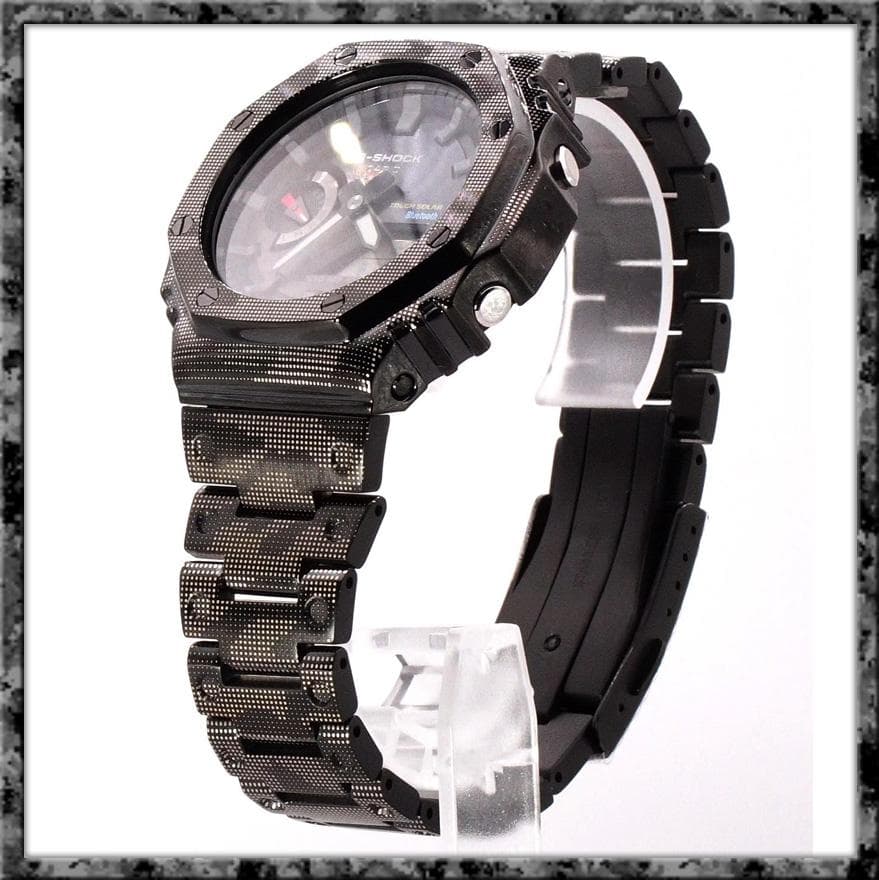 G-SHOCK GA-2100系 フルメタルMOD グレー迷彩