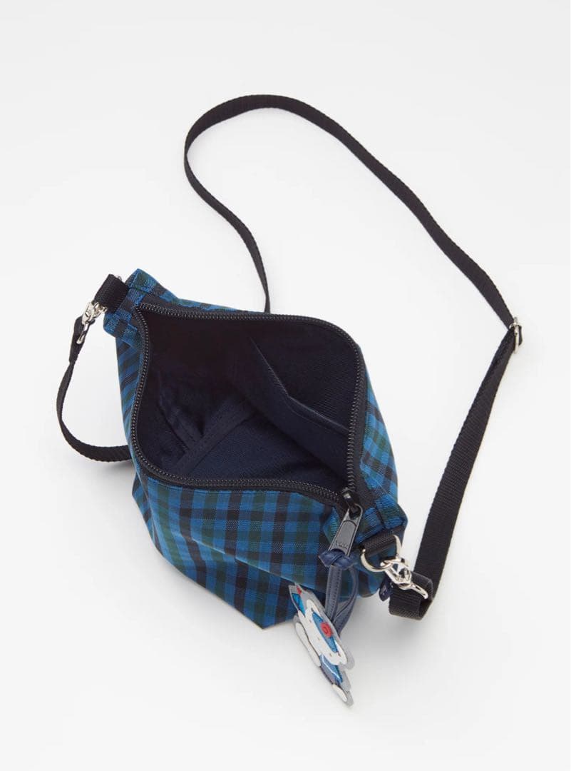 familiar ポシェット 青系ファミリアチェック 新品 未使用 未開封