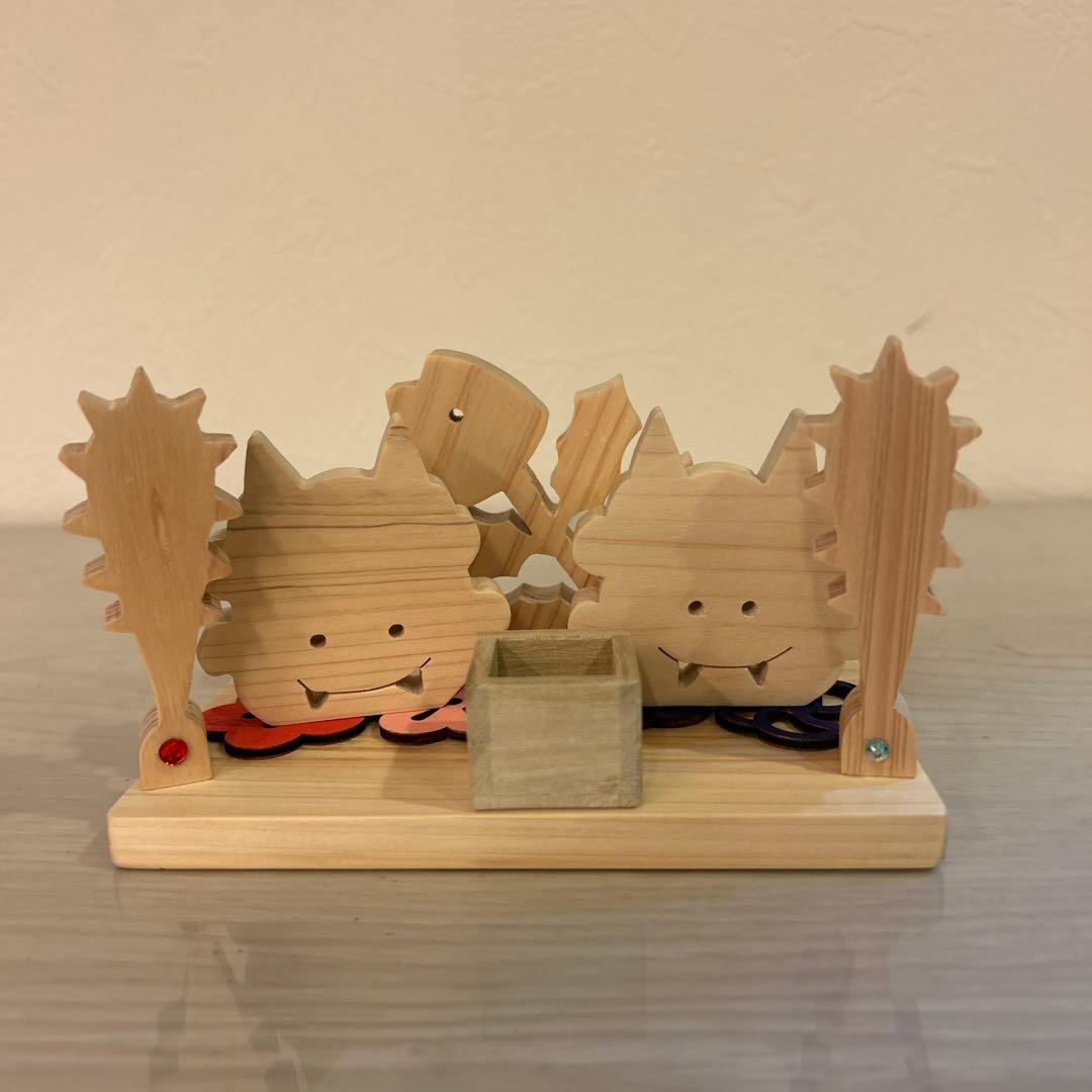 木製ヒノキお月見・ハロウィン・クリスマス・正月・節分・夏風物