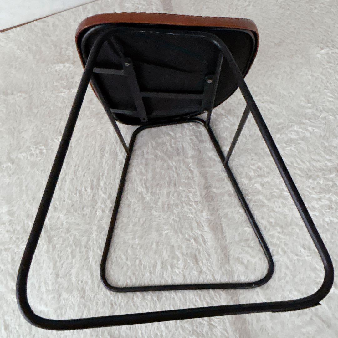 ra2ccho様リクエスト品 】アイアン スツール レザー スツール インダスト