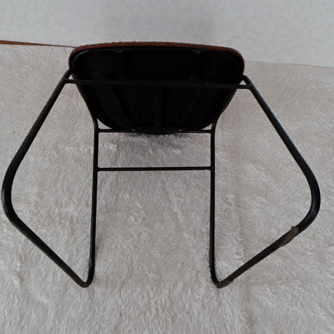 ra2ccho様リクエスト品 】アイアン スツール レザー スツール インダスト