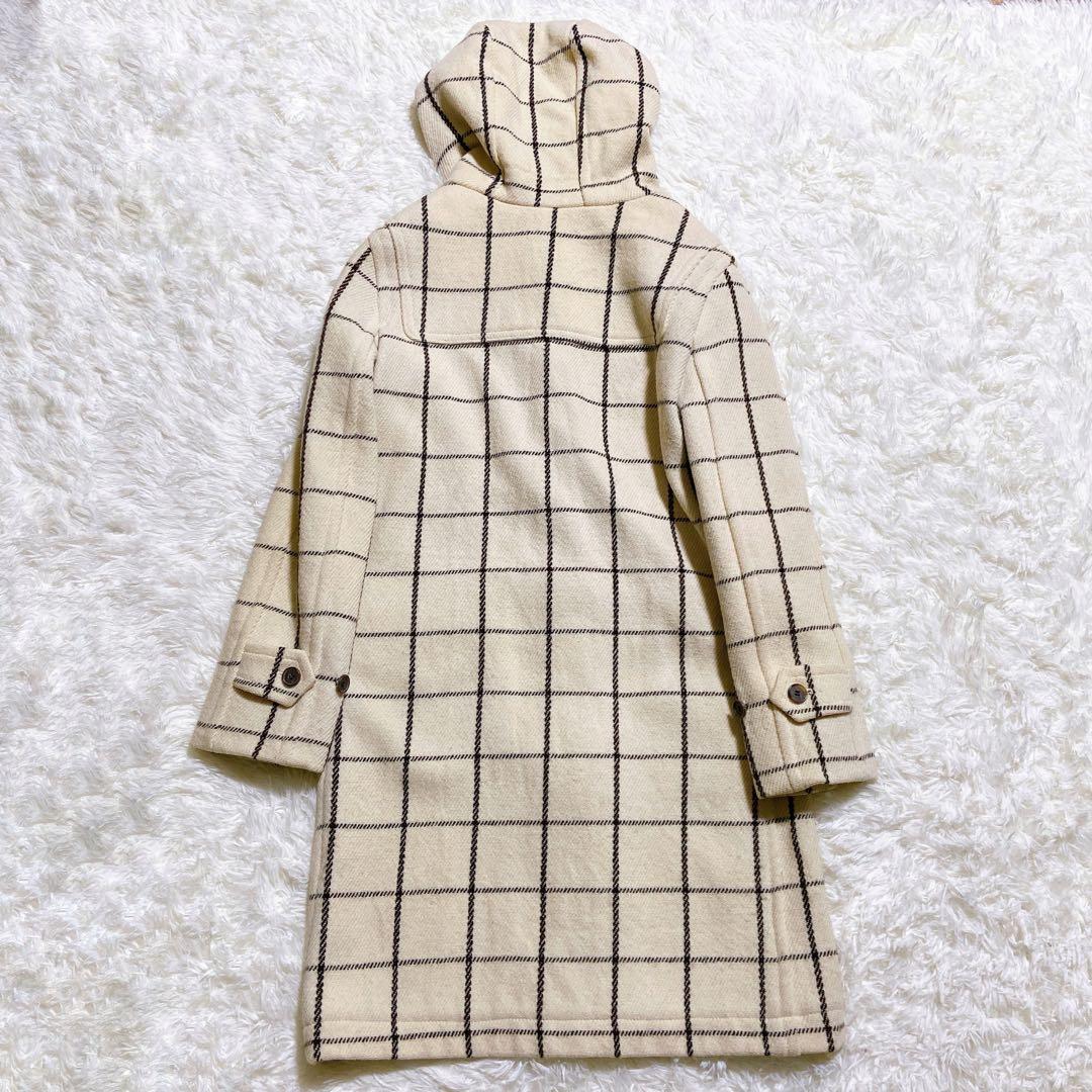 美品☆オールドイングランド　ダッフルコート　チェック柄　希少　レディース　S