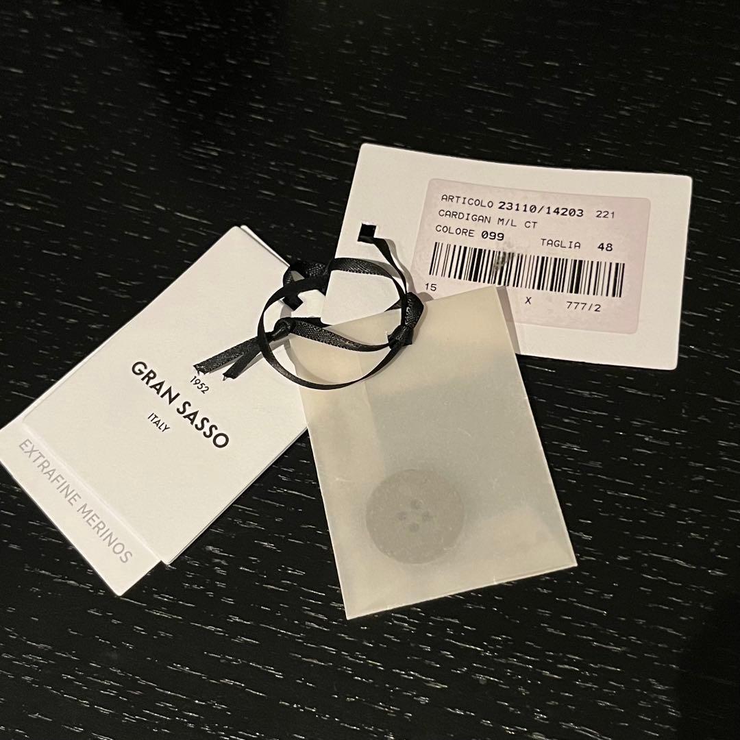 GRAN SASSO / グランサッソ 8ゲージ ウールニットカーディガン 48