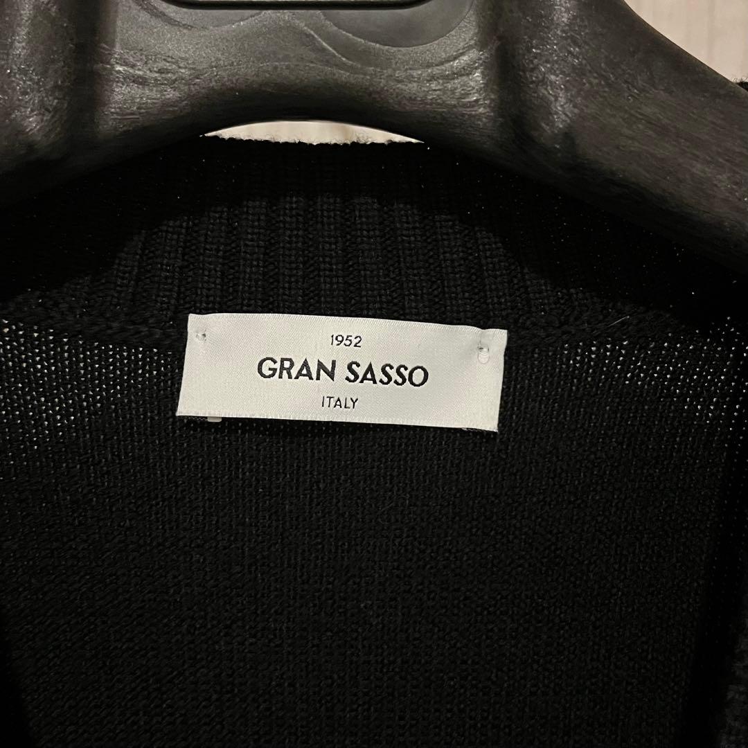 GRAN SASSO / グランサッソ 8ゲージ ウールニットカーディガン 48