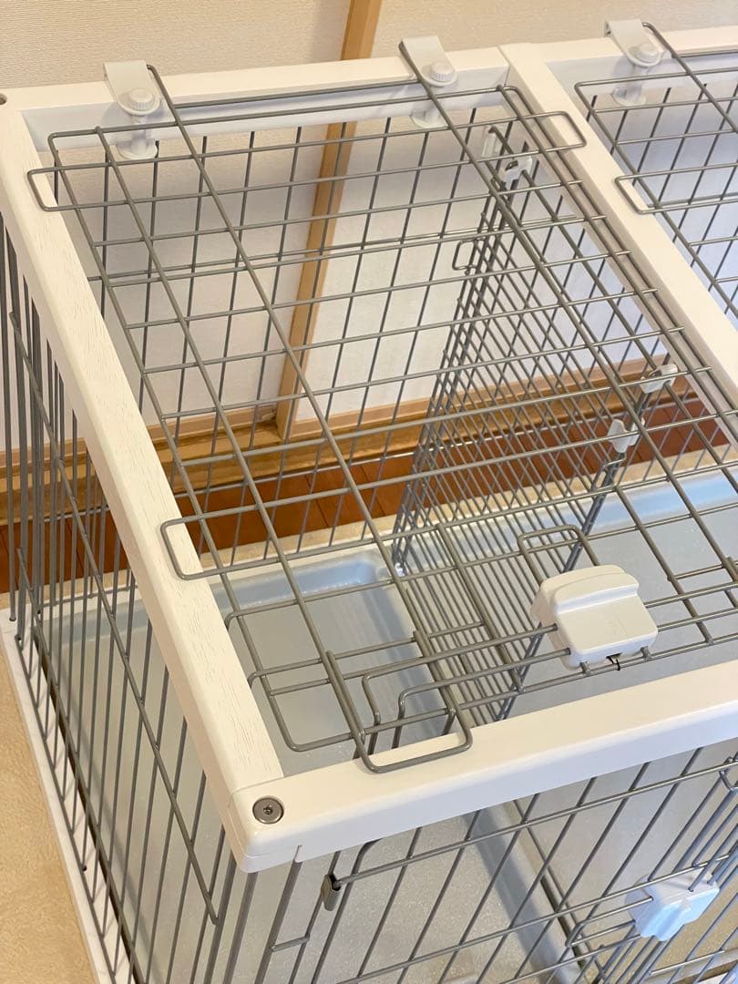 【美品】ペティオ トイレのしつけが出来るドッグサークル レギュラー 白 屋根付き