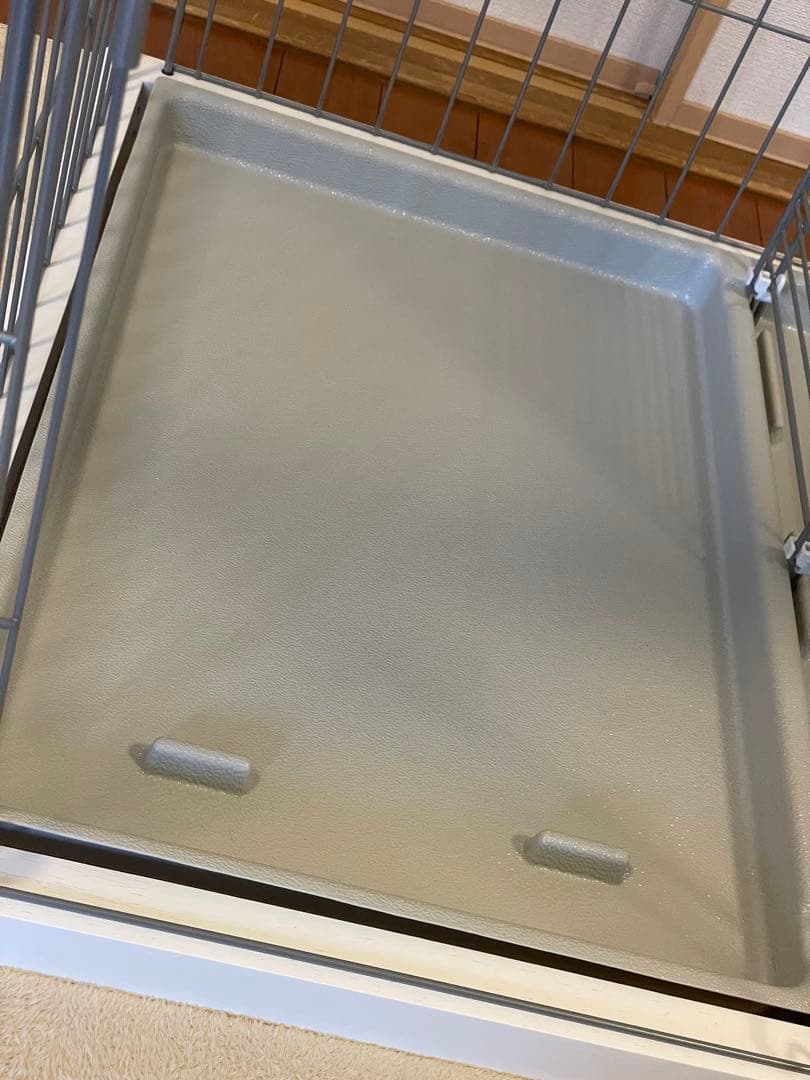 【美品】ペティオ トイレのしつけが出来るドッグサークル レギュラー 白 屋根付き