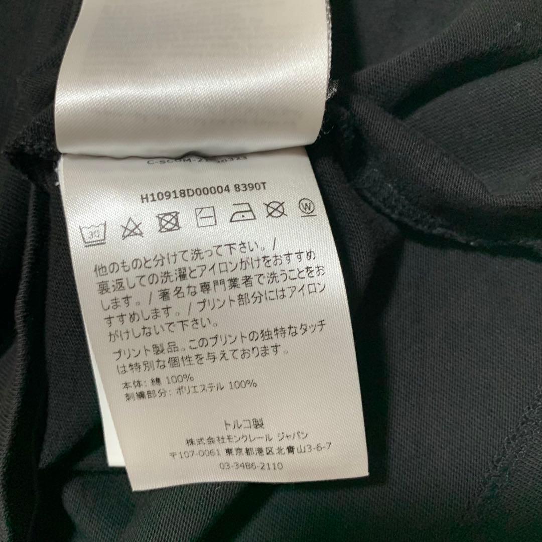 極美品　モンクレール　ロンT 長袖Tシャツ　ブラック　M　国内正規品　3S550