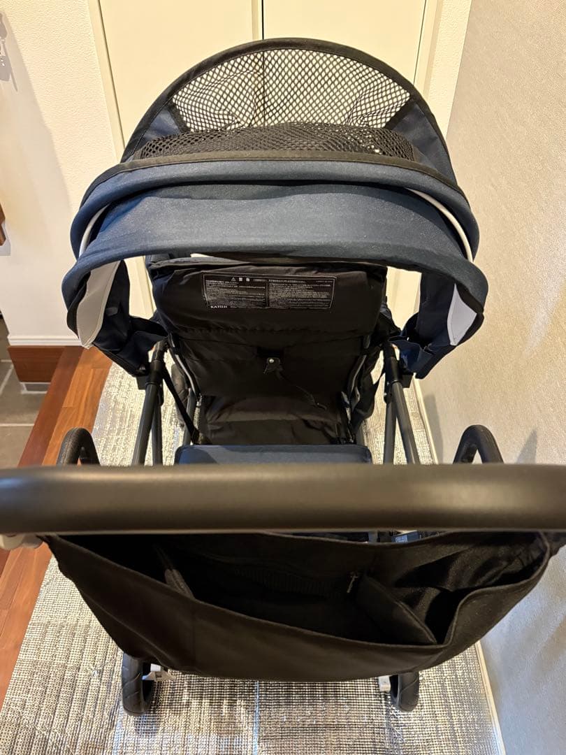 【美品】KATOJI カトージ ベビーカー 二人でゴー　ネイビー　2人乗り用