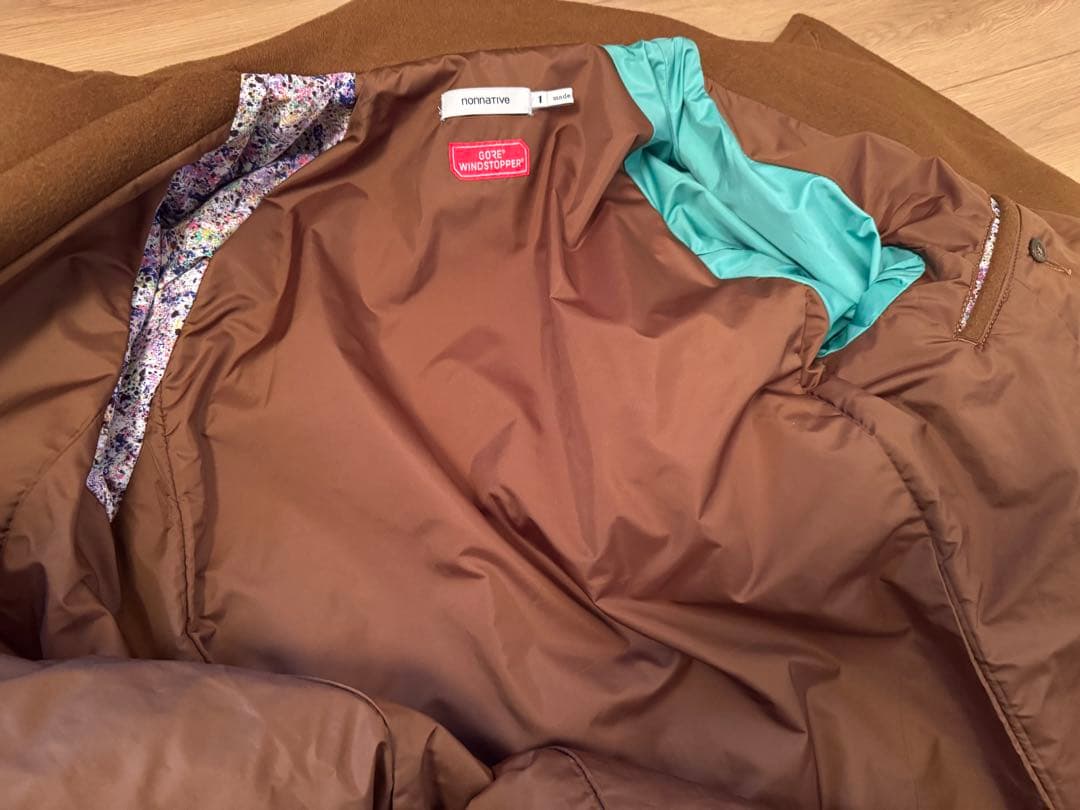 nonnative ステンカラーコート 1 ブラウン ゴアウインドストッパー