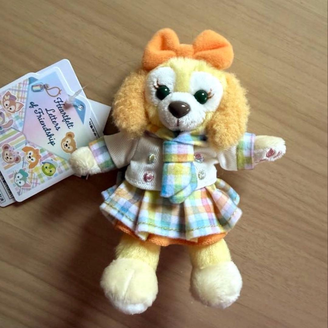 ダッフィー＆フレンズ　ハートフェルトレターズオブフレンドシップ　ぬいぐるみバッチ