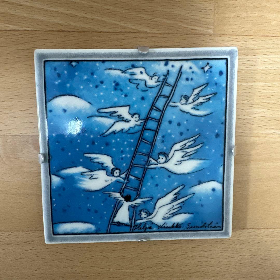 【美品/ヘルヤ作品】天使たちの陶版　リウッコ 北欧　リサラーソンscope好きに