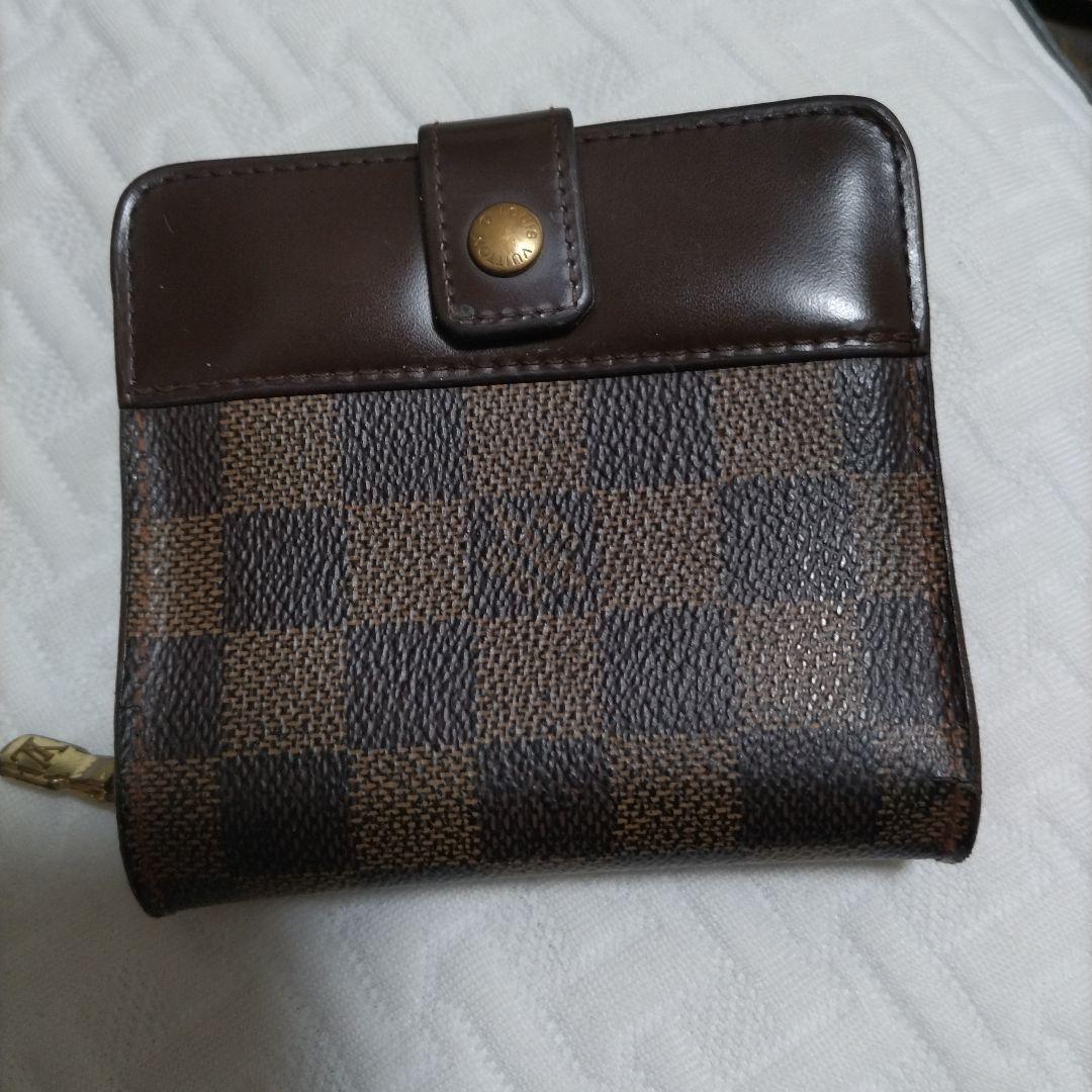 LOUIS VUITTON ルイヴィトン ダミエ コンパクトジップ ファスナー