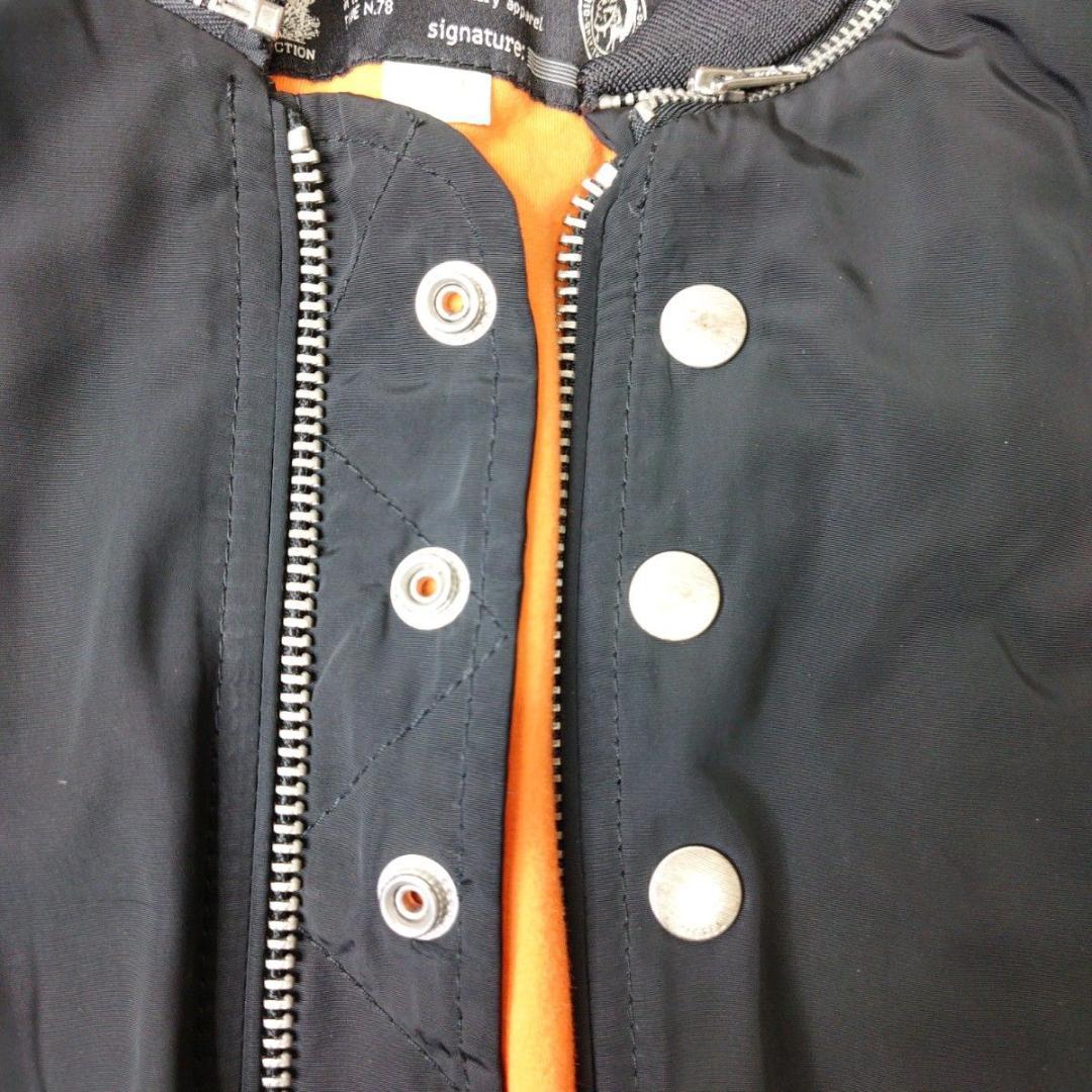 DIESEL MA-1 ボンバージャケット L 黒 00s Y2K TALON