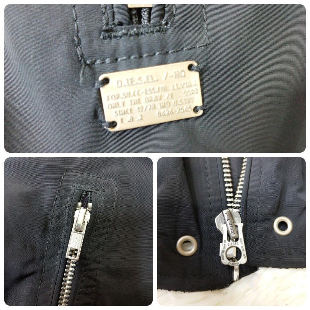 DIESEL MA-1 ボンバージャケット L 黒 00s Y2K TALON