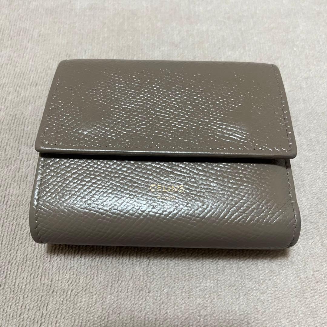 【美品】CELINE セリーヌ　三つ折り財布　コンパクトウォレット　ミニ財布