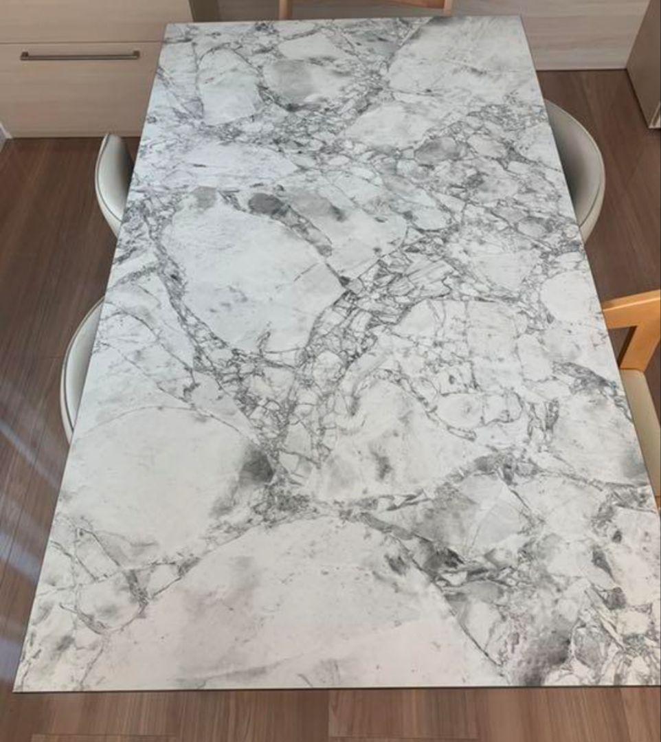 【あ さん限定】大理石風 ダイニングテーブル