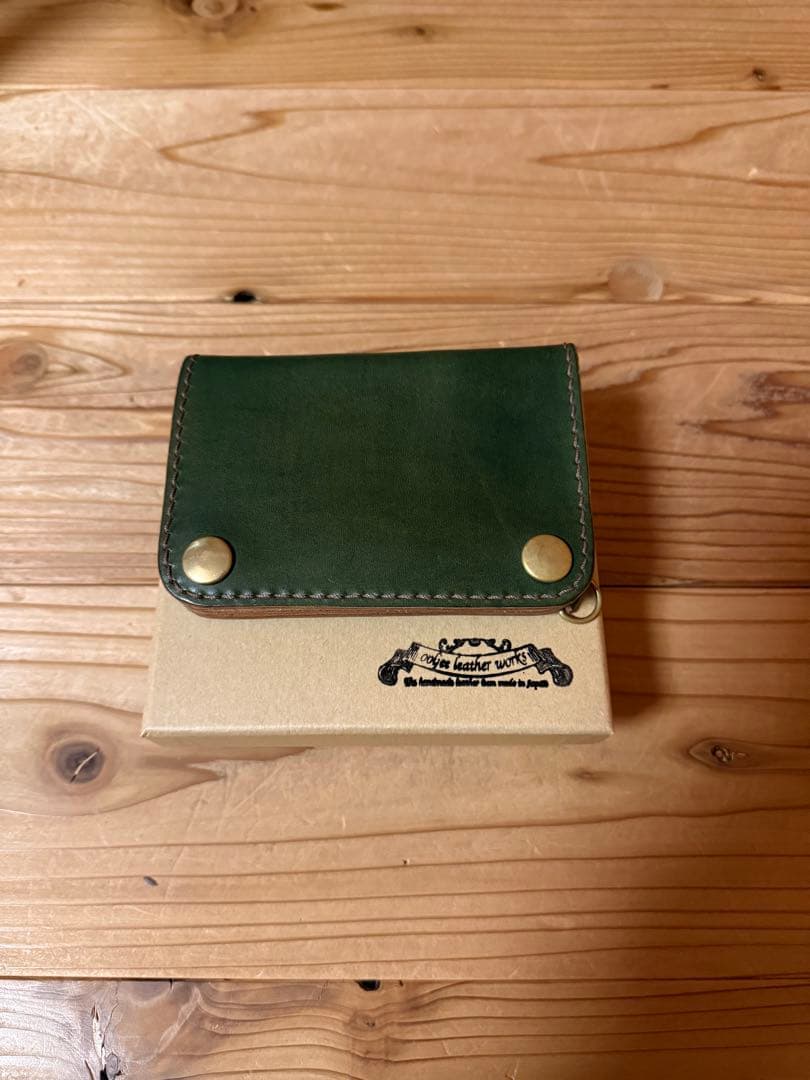 OOLJEE leatherミドルウォレット　トラッカーウォレット