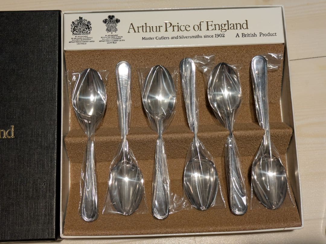 2-1.Arthur Price of England スプーン(ビード) 6本