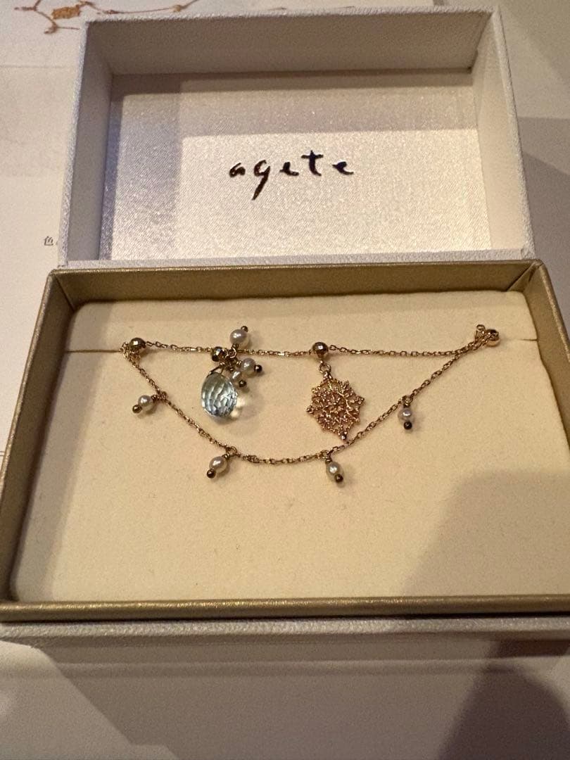 アガット agete 2016 K10スライドチャームブレスレット