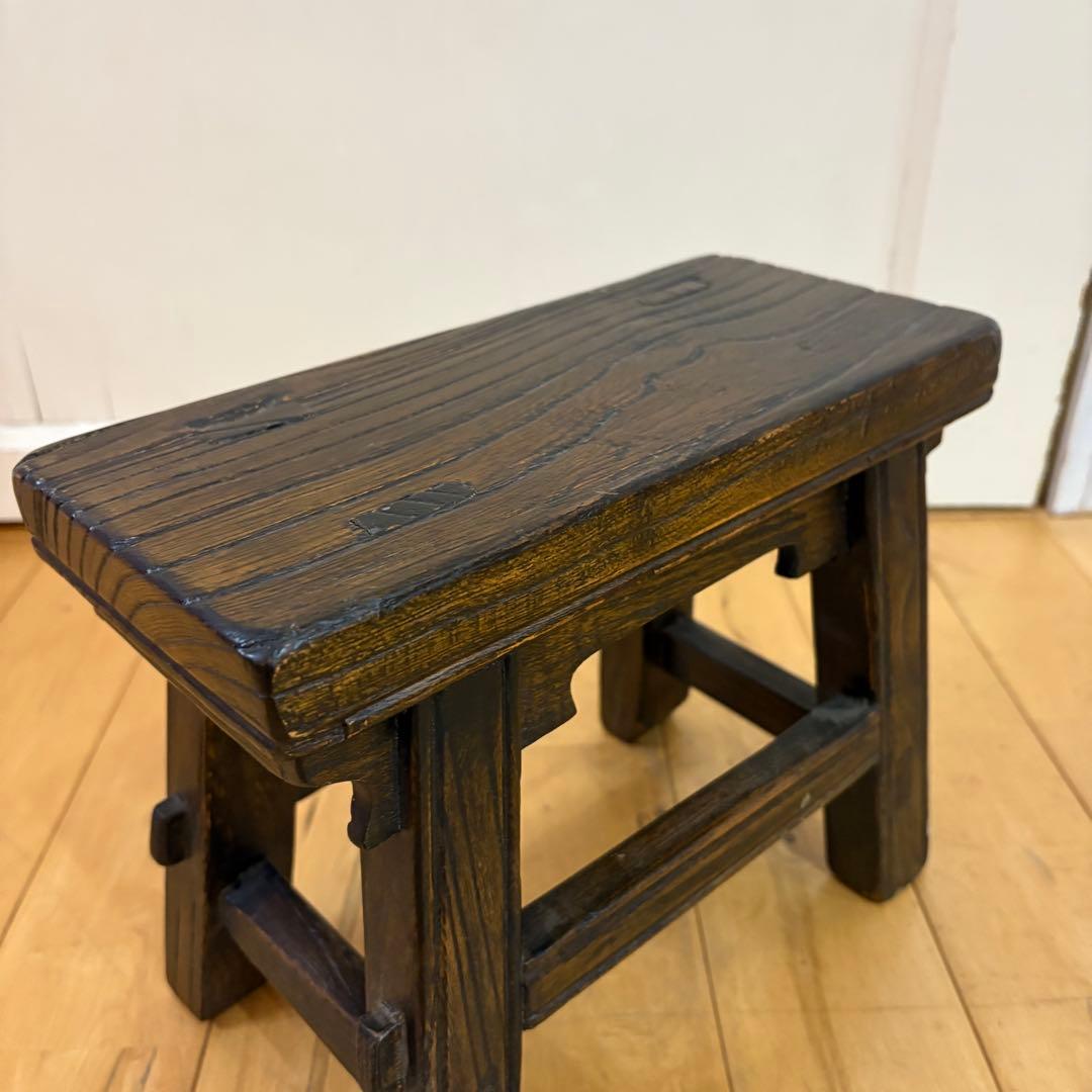 ☆アンティーク☆古道具　木製　スツール　ベンチ　花台　踏み台