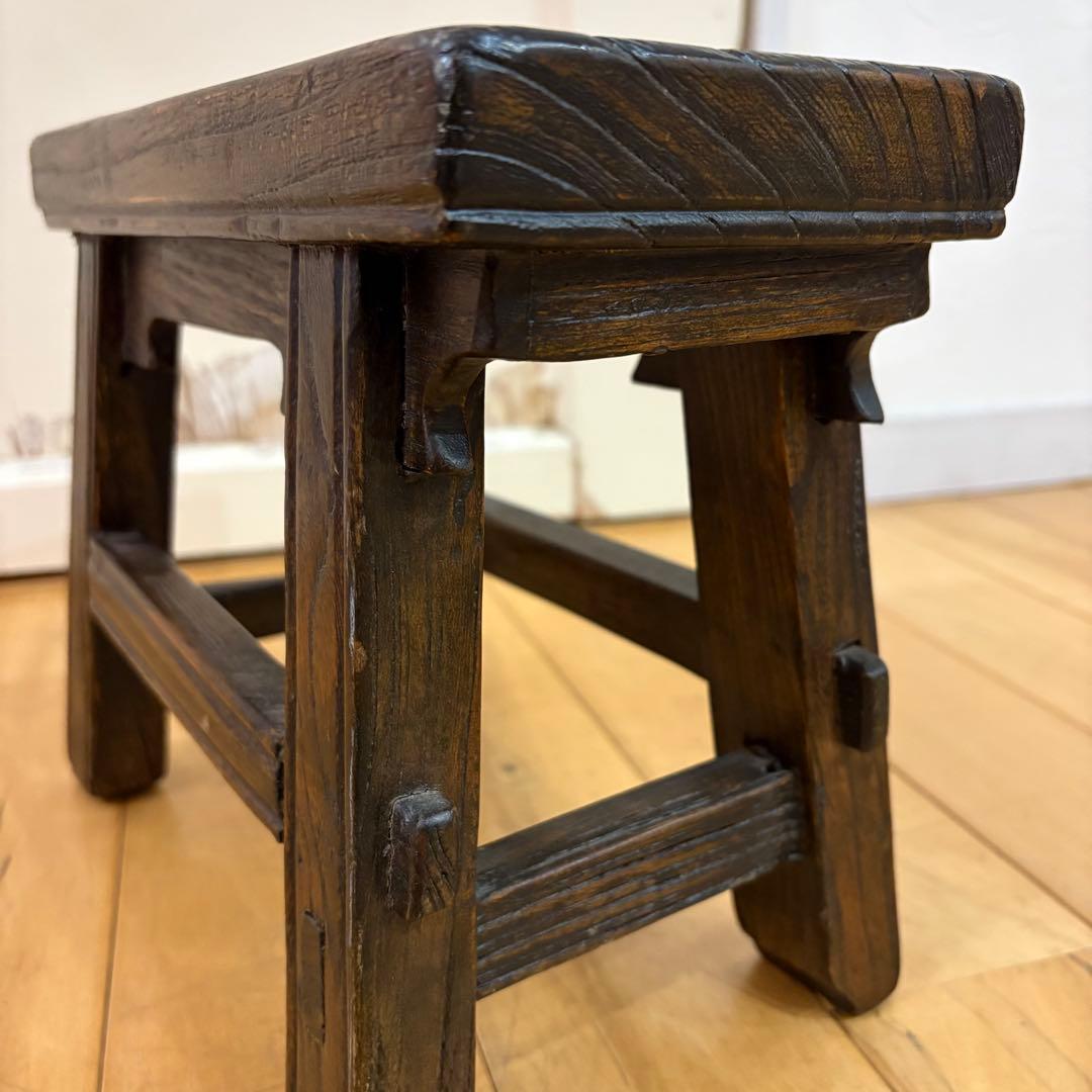 ☆アンティーク☆古道具　木製　スツール　ベンチ　花台　踏み台