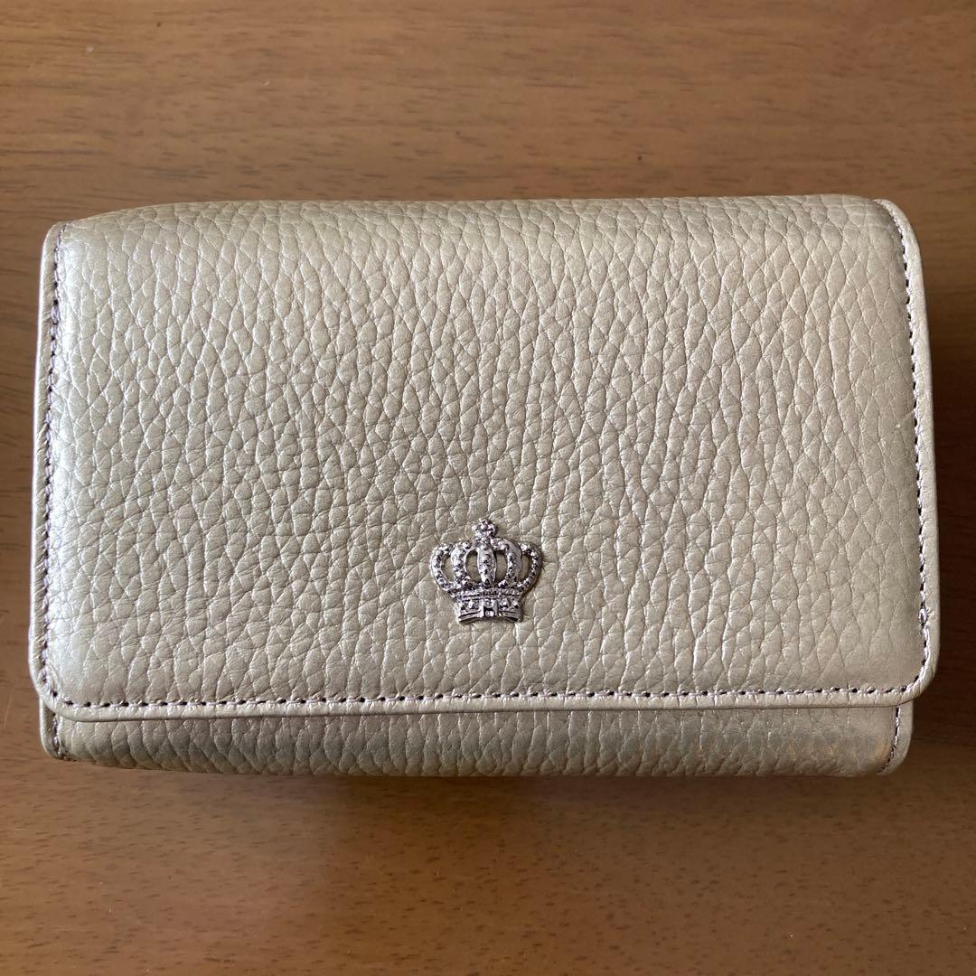 【傳濱野】二つ折り財布　シャンパンゴールド