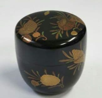 茶道具 薄器 大棗 海松貝蒔絵 塚本規義 山中塗 新品