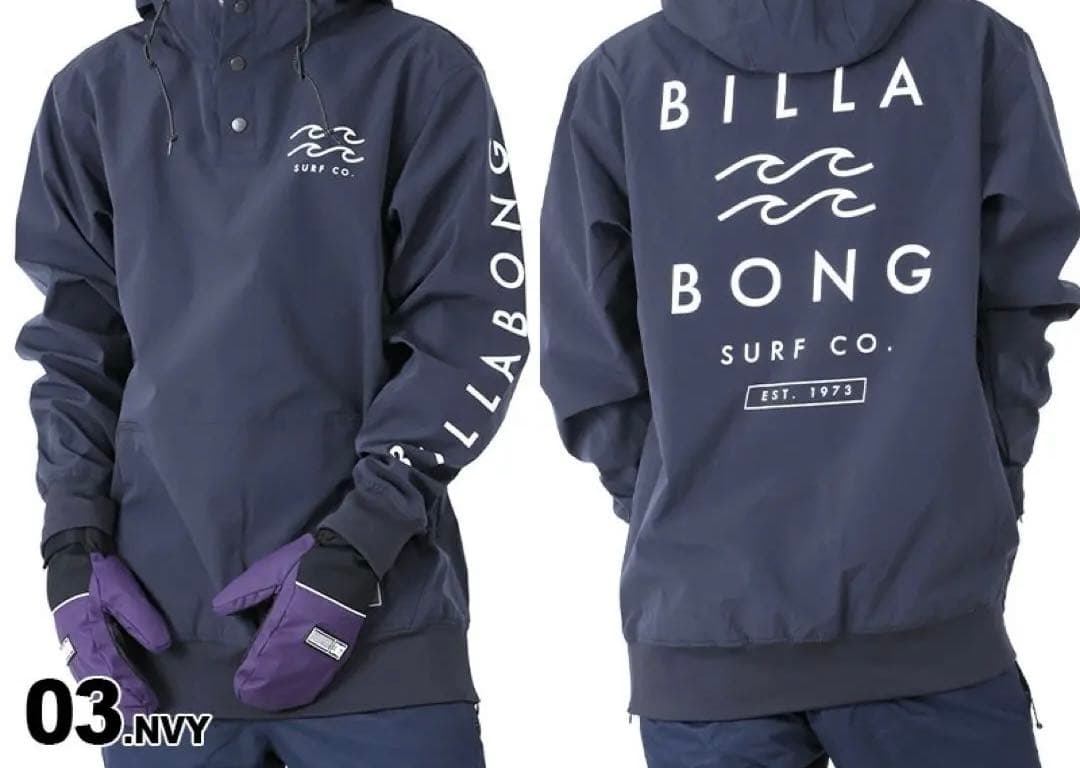 054 BILLABONG ビラボンジャケットスノーボードウェアー　Lネイビー
